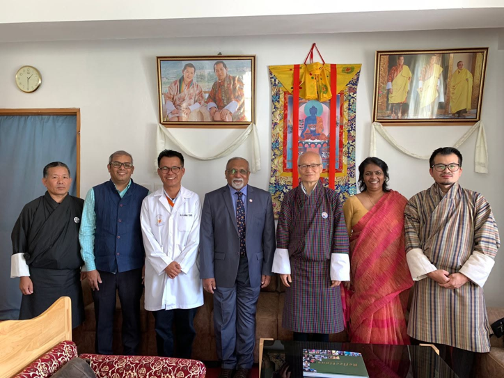 Meeting with health officials and monastic representatives in Bhutan